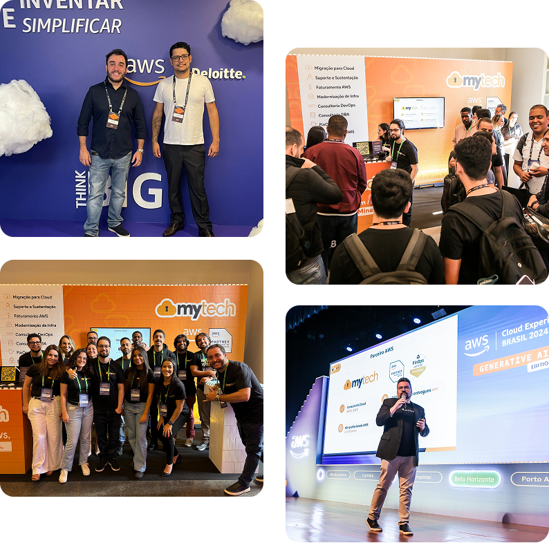 Conjunto de 4 imagens de pessoas da My Tech.