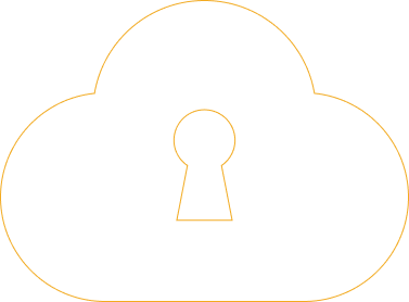 Sombra da Logo da My Tech (Ícone de uma nuvem com uma fechadura no meio)